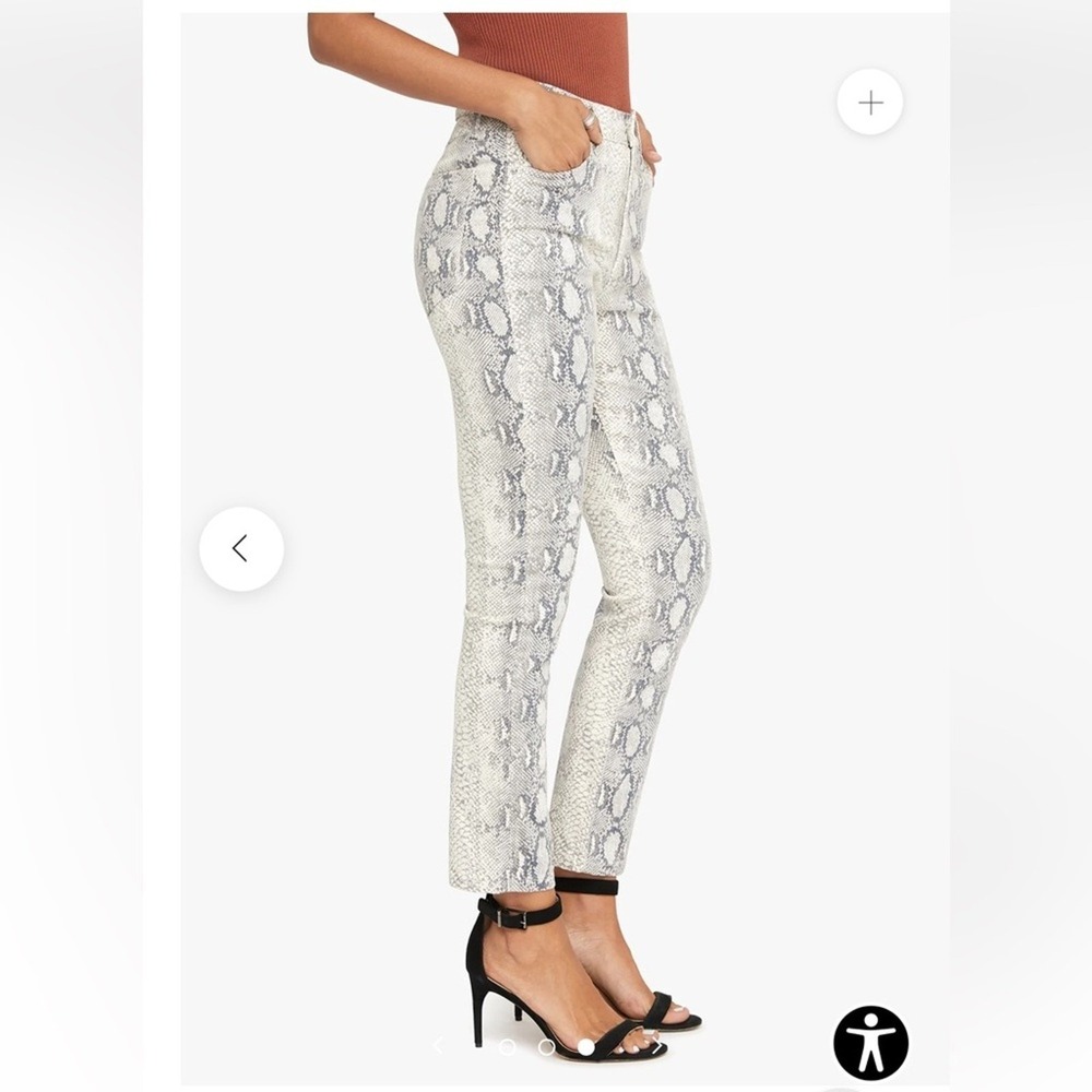 JOES High Rise Luna Cigarette Pants Snake Print 26